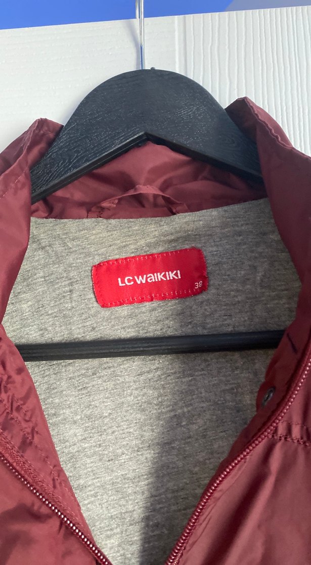 Bordo yağmurluk - Görsel 2