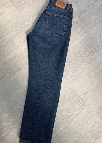 34 Beden mavi Renk Orijinal Levis 501 Jean Faturalı Sadece 2 Kez Giyildi