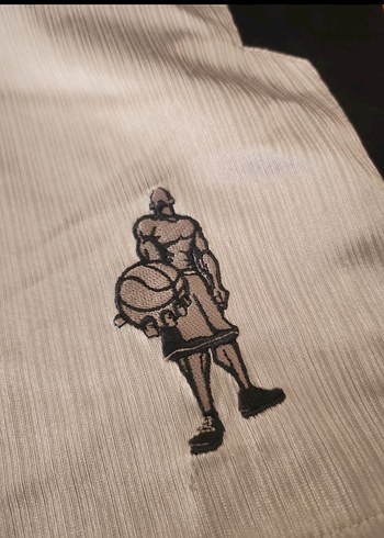 Beyaz Gri Spor Erkek Mini Şort - Görsel 3