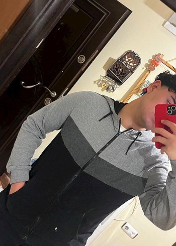 LC Waikiki Gri Renkli Erkek Puff Kollu Polar Ceket