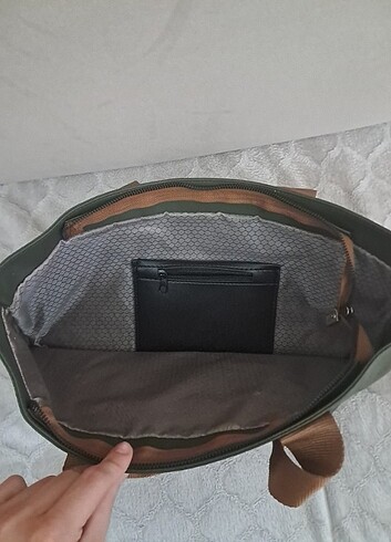 Yeşil kol çantası - Görsel 4