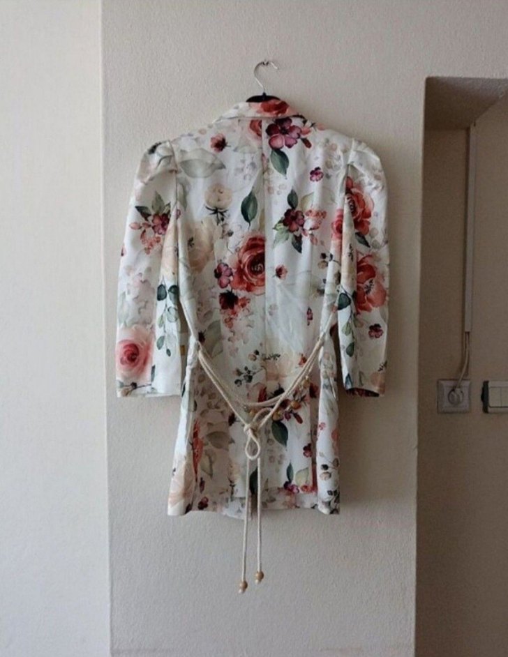 Çiçek Desenli Midi Kadın Ceket - Görsel 2