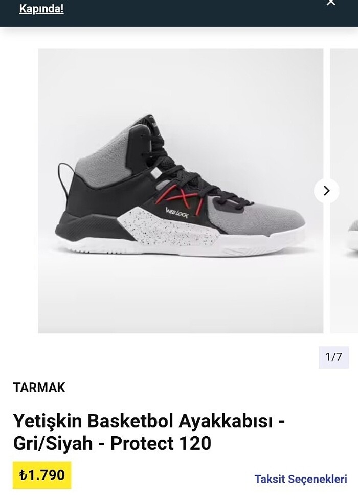 Yetişkin Basketbol Ayakkabısı - TARMAK Protect 120 - Görsel 5