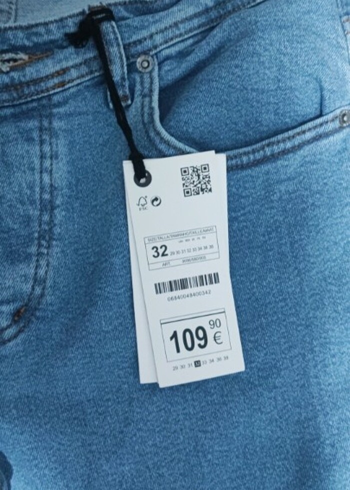 SIFIR 32 veya 31 Beden uyumlu SKINNY Pantolon - Görsel 2