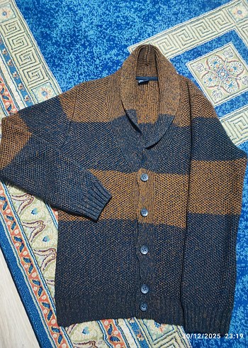 Erkek Kahverengi Premium Örgü Hırka - Görsel 3