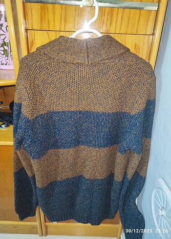 Erkek Kahverengi Premium Örgü Hırka - Görsel 4