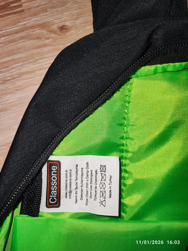 Fermuarlı Yeşil Erkek Sırt Çantası - Görsel 4