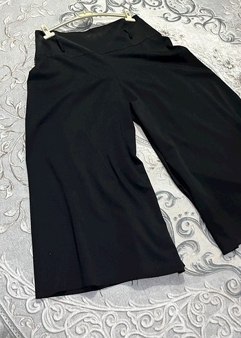 Siyah Kadın Kumaş Pantolon yandan fermuarlı - Görsel 3