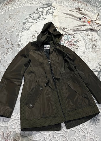 Kadın  Kapüşonlu Fermuarlı Ceket s ve m de uyumlu dur - Görsel 8