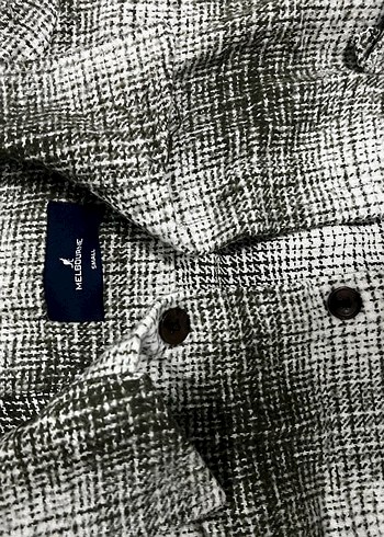 Koyu Yeşil Ekoseli Erkek Keten Gömlek - Görsel 6