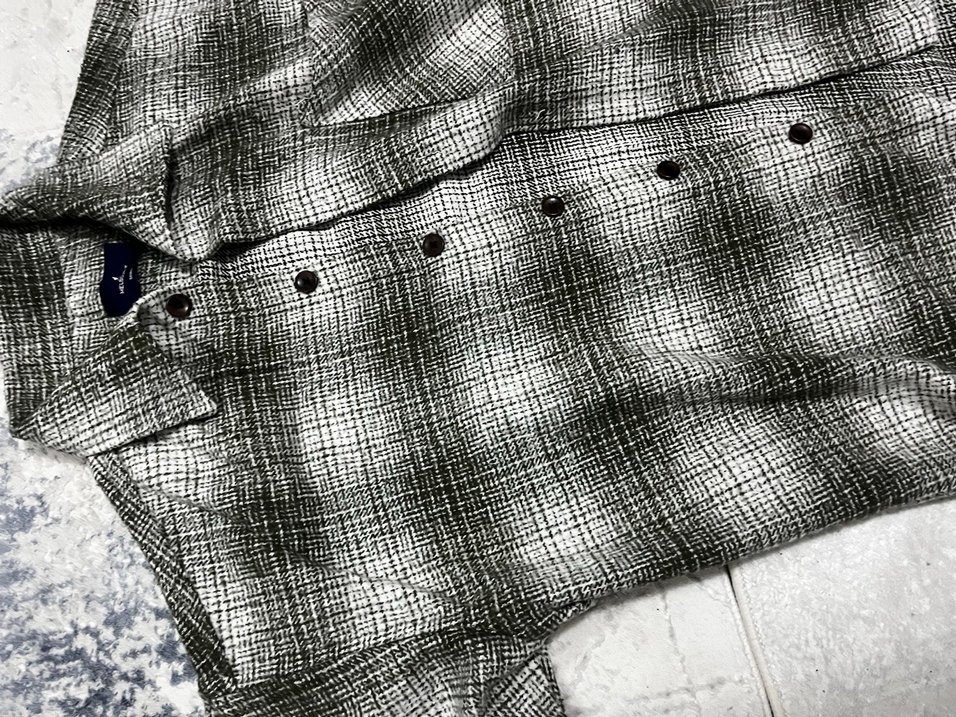 Koyu Yeşil Ekoseli Erkek Keten Gömlek - Görsel 5