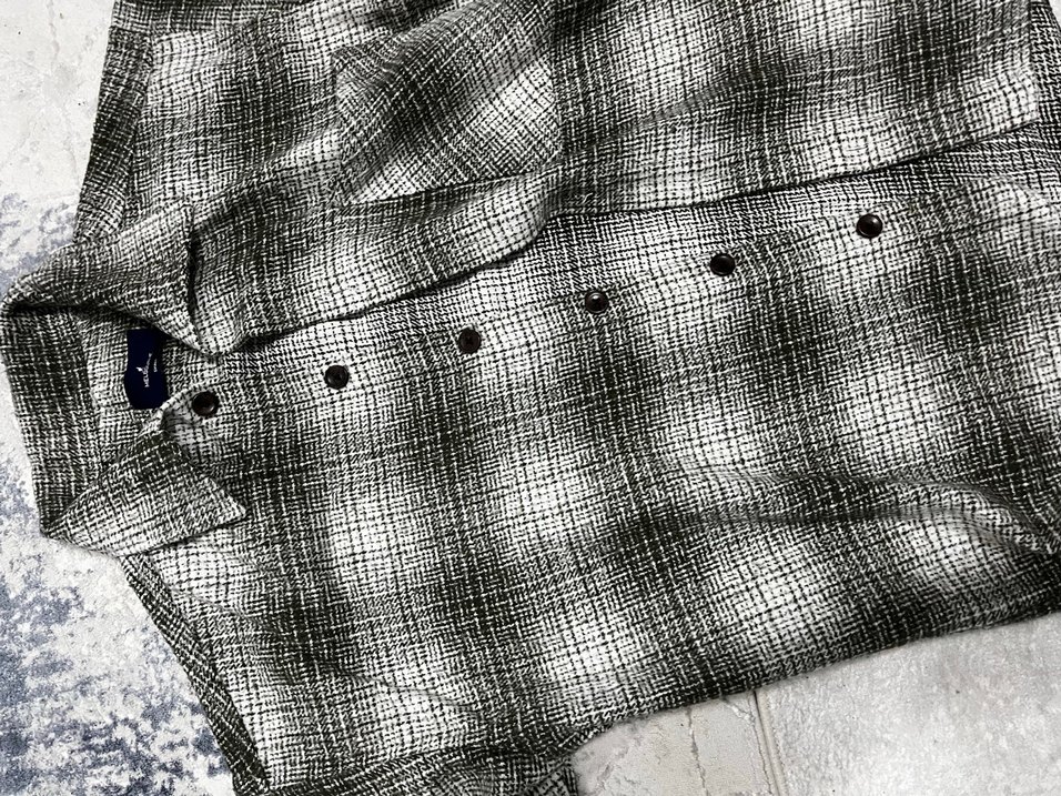 Koyu Yeşil Ekoseli Erkek Keten Gömlek - Görsel 2