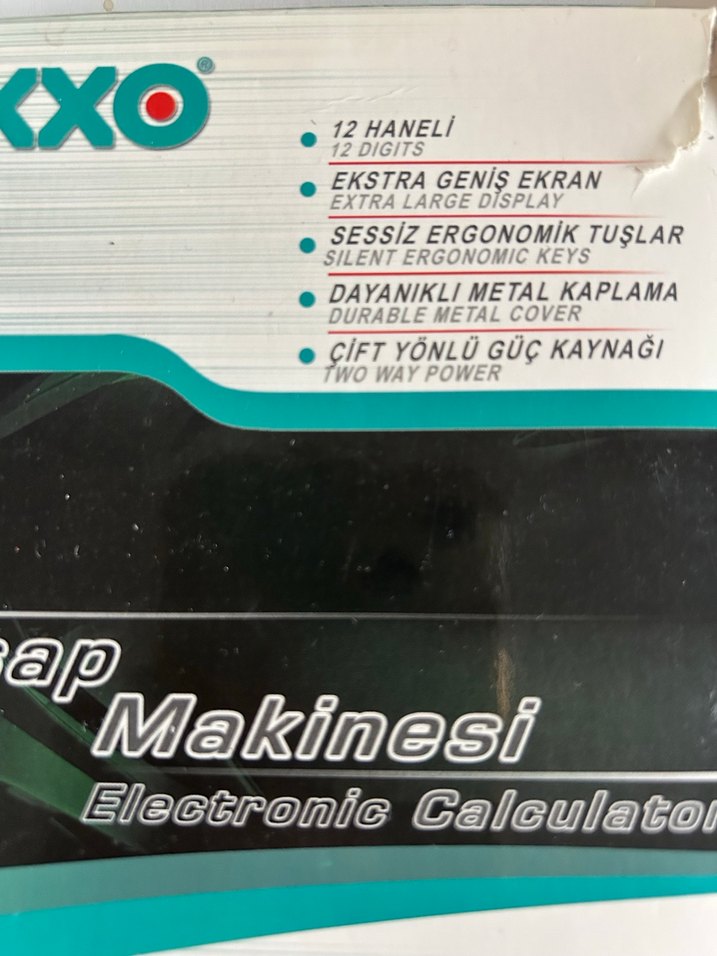 EXXO Elektronik Hesap Makinesi EC-18 - Görsel 3