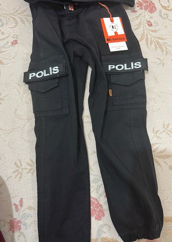 Çocuk Polis Kostümü Siyah Kadife Takım - Görsel 4