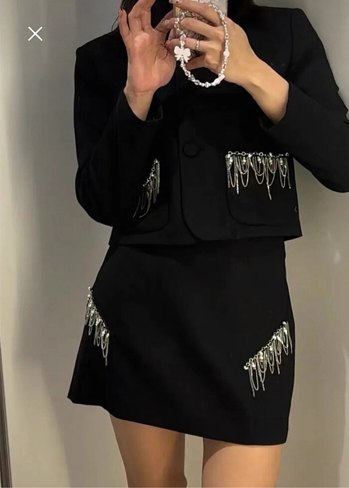 Blazer Ceket Etek Takımı - Görsel 3