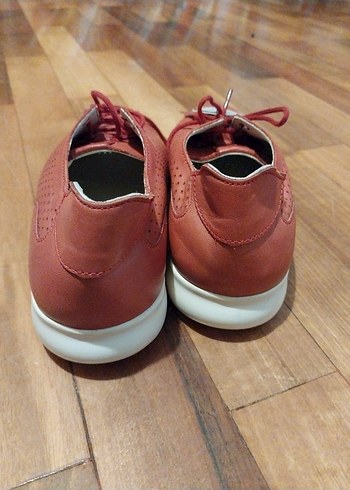 Cotton Bar Boyner'den Deri Kırmızı Kadın Spor Ayakkabı Dolgulu Topuk
