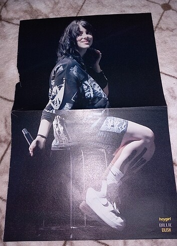 Beden Renk 4lü billie eilish heygirl poster seti toplu fiyat