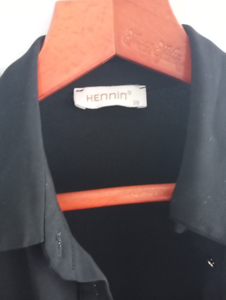 siyah düğmeli kap - Görsel 4