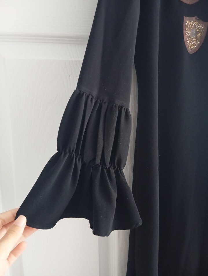 siyah düğmeli kap - Görsel 5