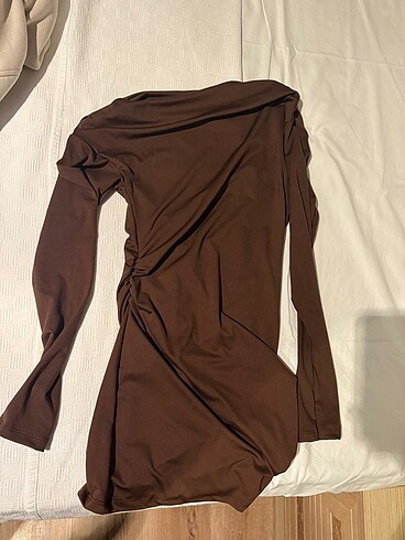 LİKRALİ ELBİSE KISA - Görsel 3