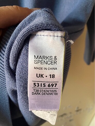 46 Beden mavi Renk Marks & Spencer kazak