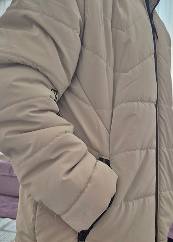 Erkek çocuk bej Kapüşonlu Mont - Görsel 7