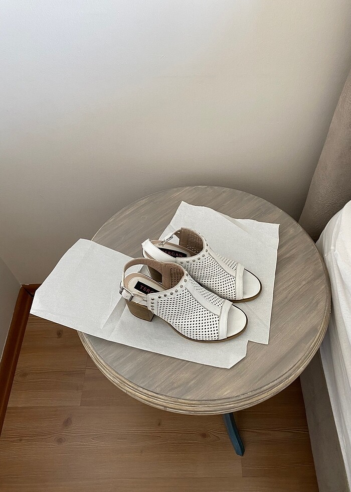 TERGAN Hakiki deri topuklu sandalet - Görsel 2