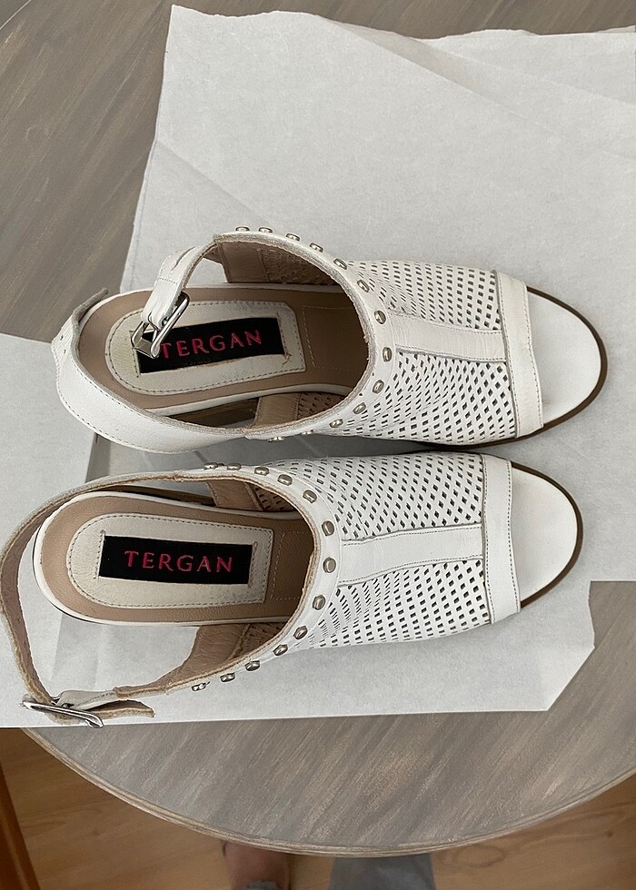 TERGAN Hakiki deri topuklu sandalet - Görsel 3