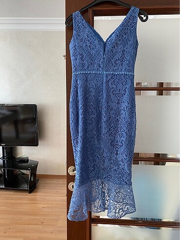 Abiye güpür elbise - Görsel 2