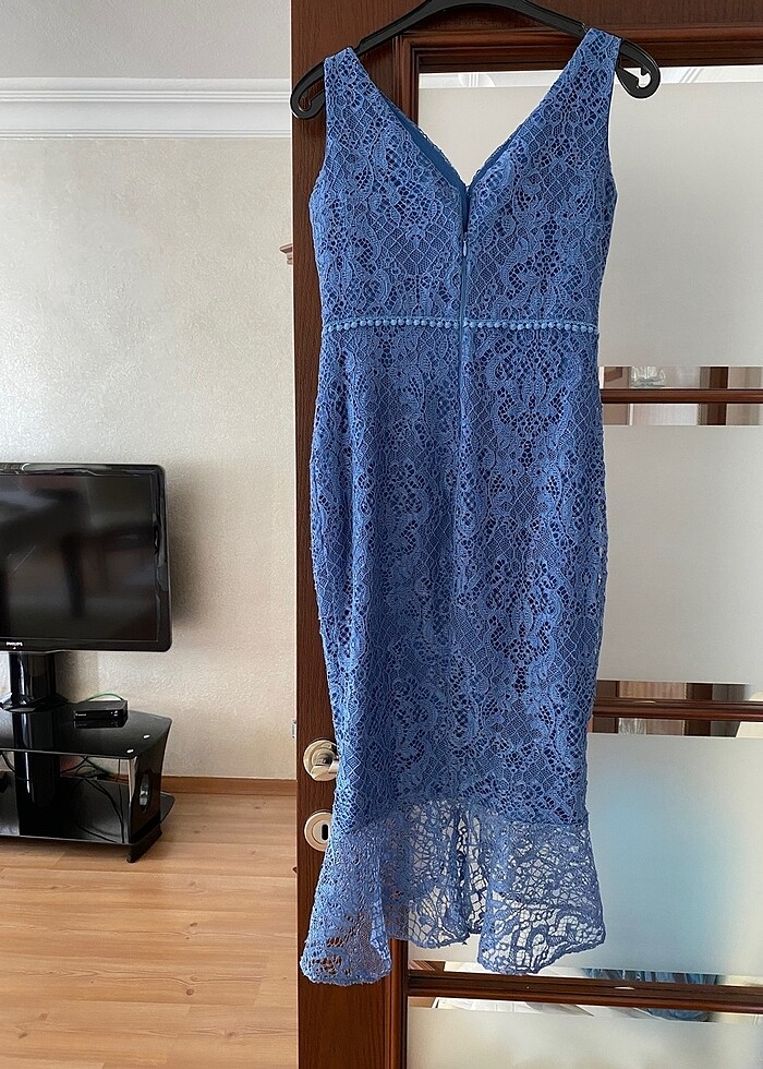 Abiye güpür elbise - Görsel 2