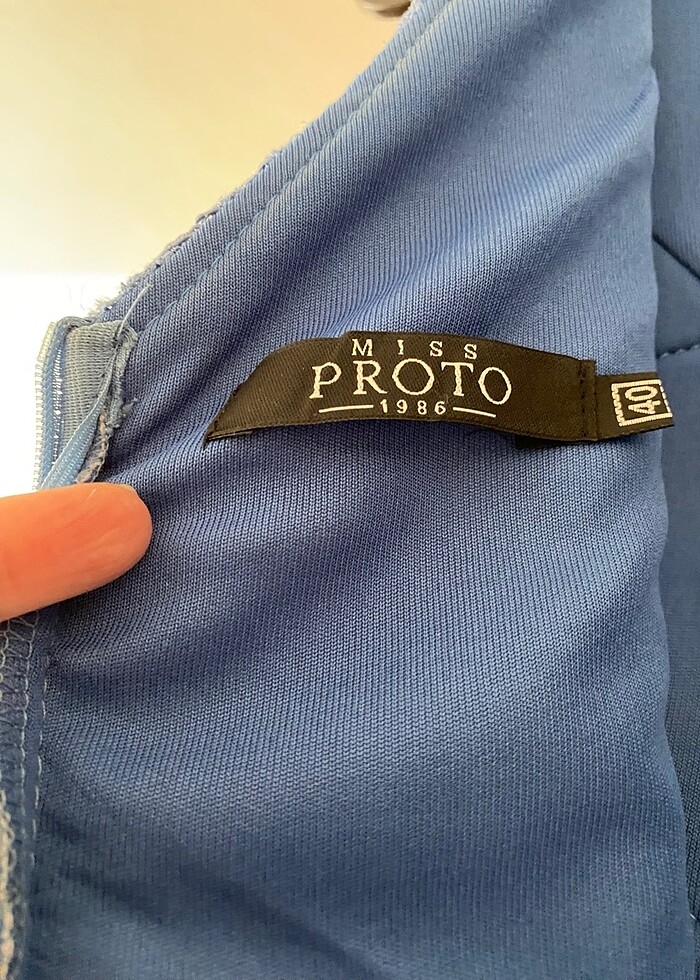 Abiye güpür elbise - Görsel 4