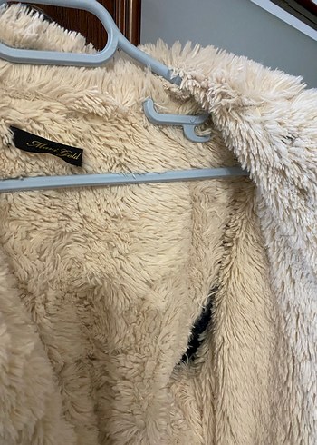 Kadın Mavi Jeans Kürklü Kot Ceket - Görsel 3