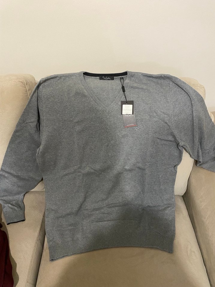 Yeni Etiketli Büyük Beden Pierre Cardin Erkek Kazak - Görsel 2