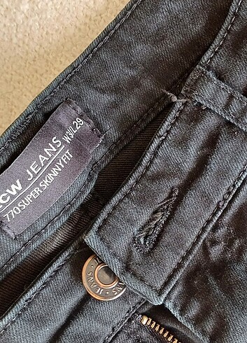 Siyah kot pantolon Jean 