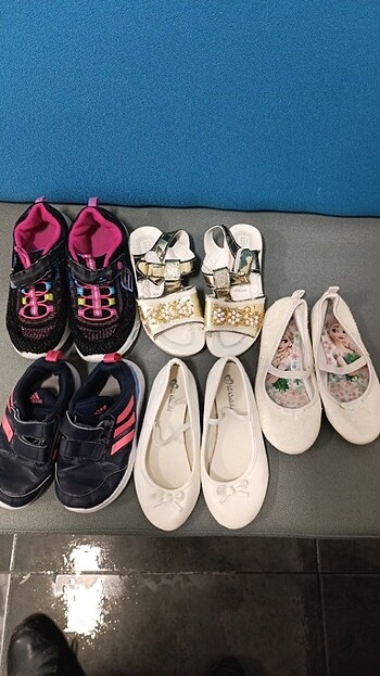 Adidas 5 cif ayakkabı terlik kız cocuk