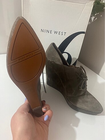 40 Beden gri Renk NineWest Sıfır dolgu topuklu 40 numara