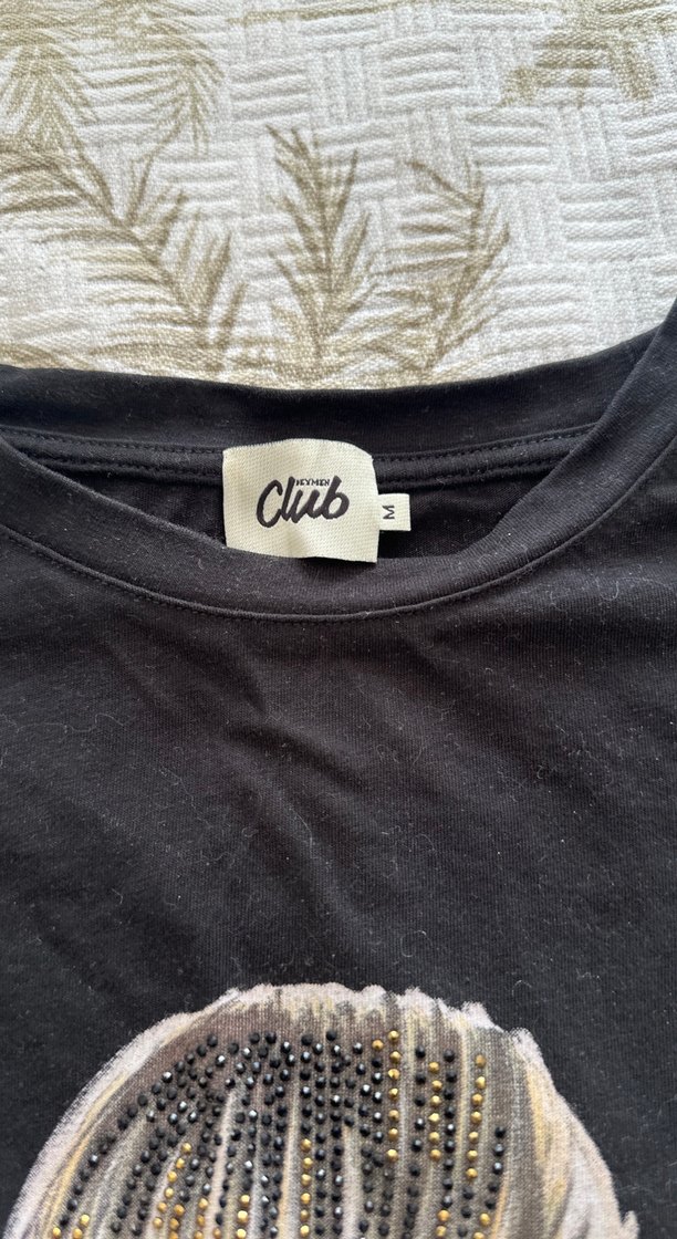 Baskılı Siyah Hamile Gömlek, Kısa Kollu, Salaş - Görsel 2