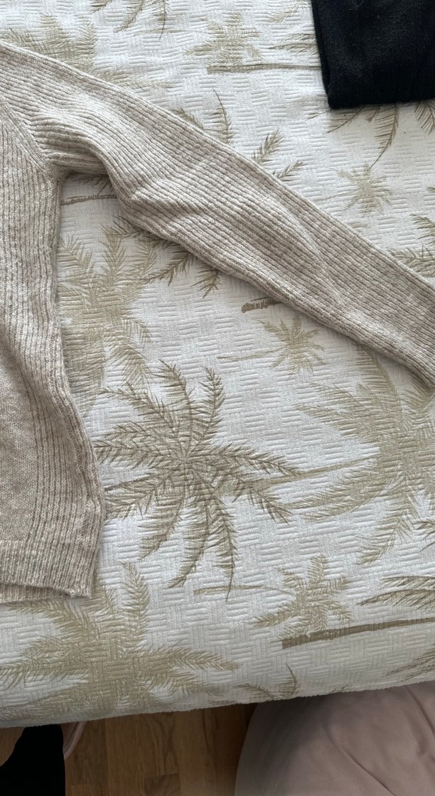 Gri Bisiklet Yaka Örgü Kadın Kazak - Görsel 3