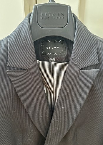 Düğmeli Siyah Kadın Blazer Ceket - Görsel 2