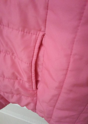 Kızlar için Pembe Fermuarlı Yelek - Görsel 5