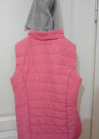 Kızlar için Pembe Fermuarlı Yelek - Görsel 2