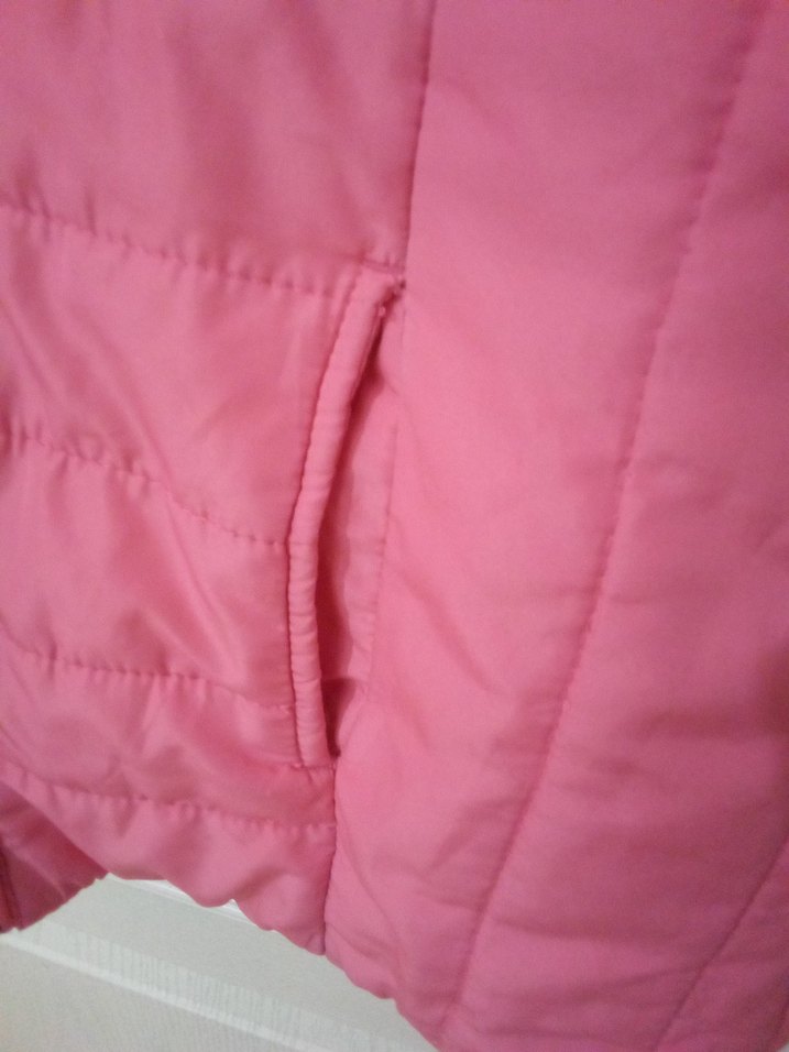 Kızlar için Pembe Fermuarlı Yelek - Görsel 5