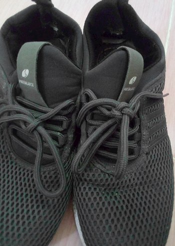 Siyah Gri Bağcıklı Kadın Spor Ayakkabı - Görsel 2