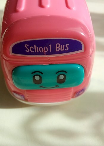 Renkli Pembe Oyuncak Okul Otobüsü - Görsel 5