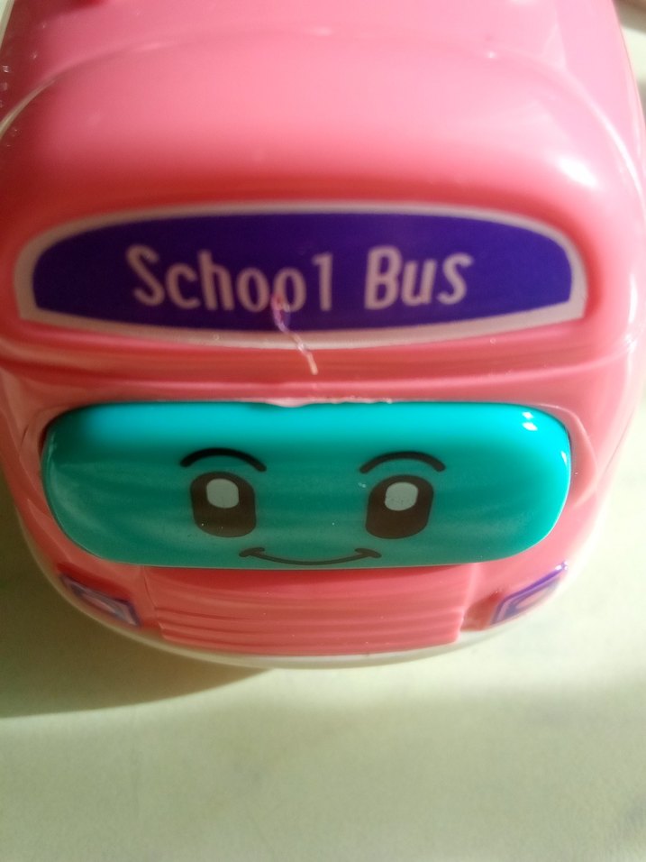 Renkli Pembe Oyuncak Okul Otobüsü - Görsel 4