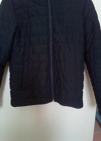 Erkek Siyah Fermuarlı Yüksek Yakalı Ceket - Görsel 2