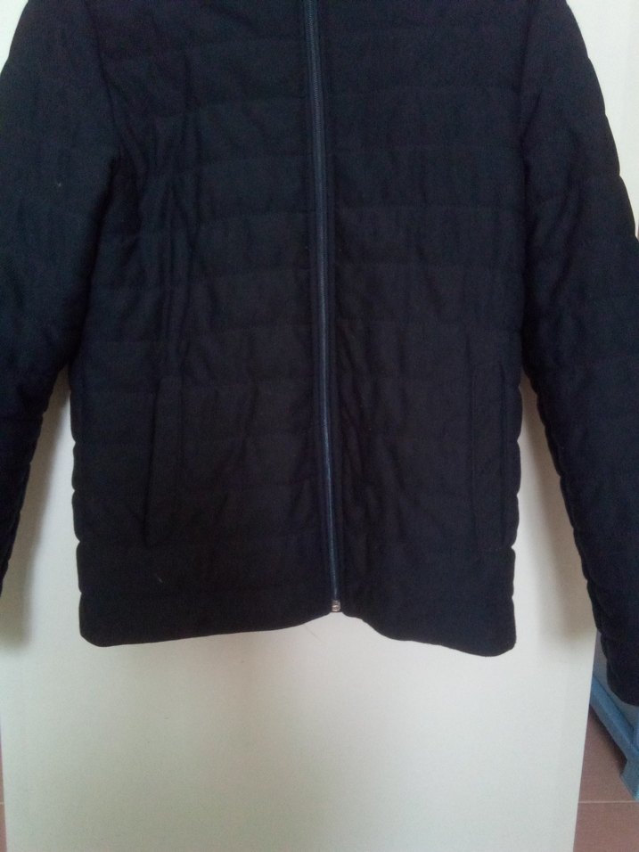 Erkek Siyah Fermuarlı Yüksek Yakalı Ceket - Görsel 2