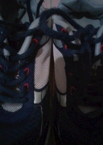 Erkek Koyu Mavi Spor Ayakkabı Bağcıkları - Görsel 5