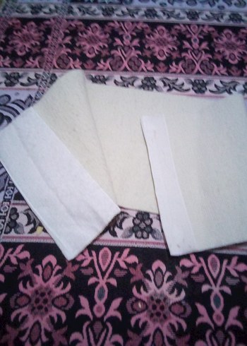 Baskılı Beyaz Egzersiz Matı(Bel Korse) - Görsel 2