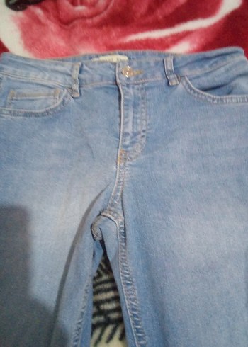 Mavi Normal Kesim Kadın Denim Pantolon - Görsel 2